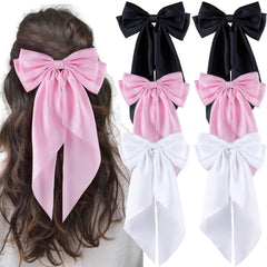 hisial front packaging showing six large satin bows and color variety benefit style-ready kit