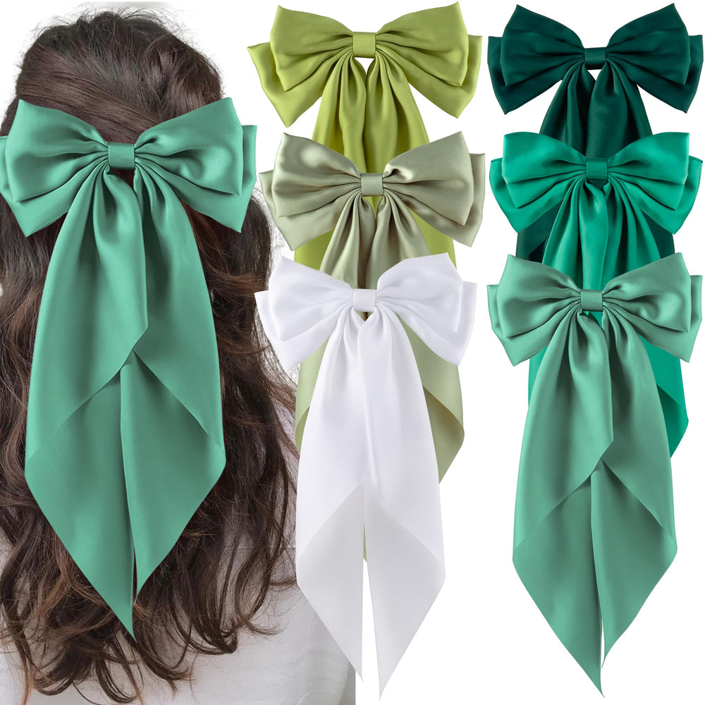 hisial front view large black satin bow showing elegant shape and secure hold