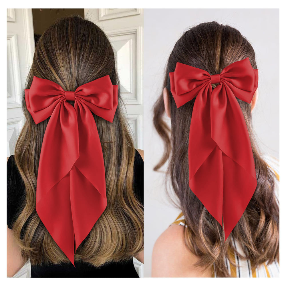 hisial in hair ponytail demo showing bow securing hair with elegant flair
