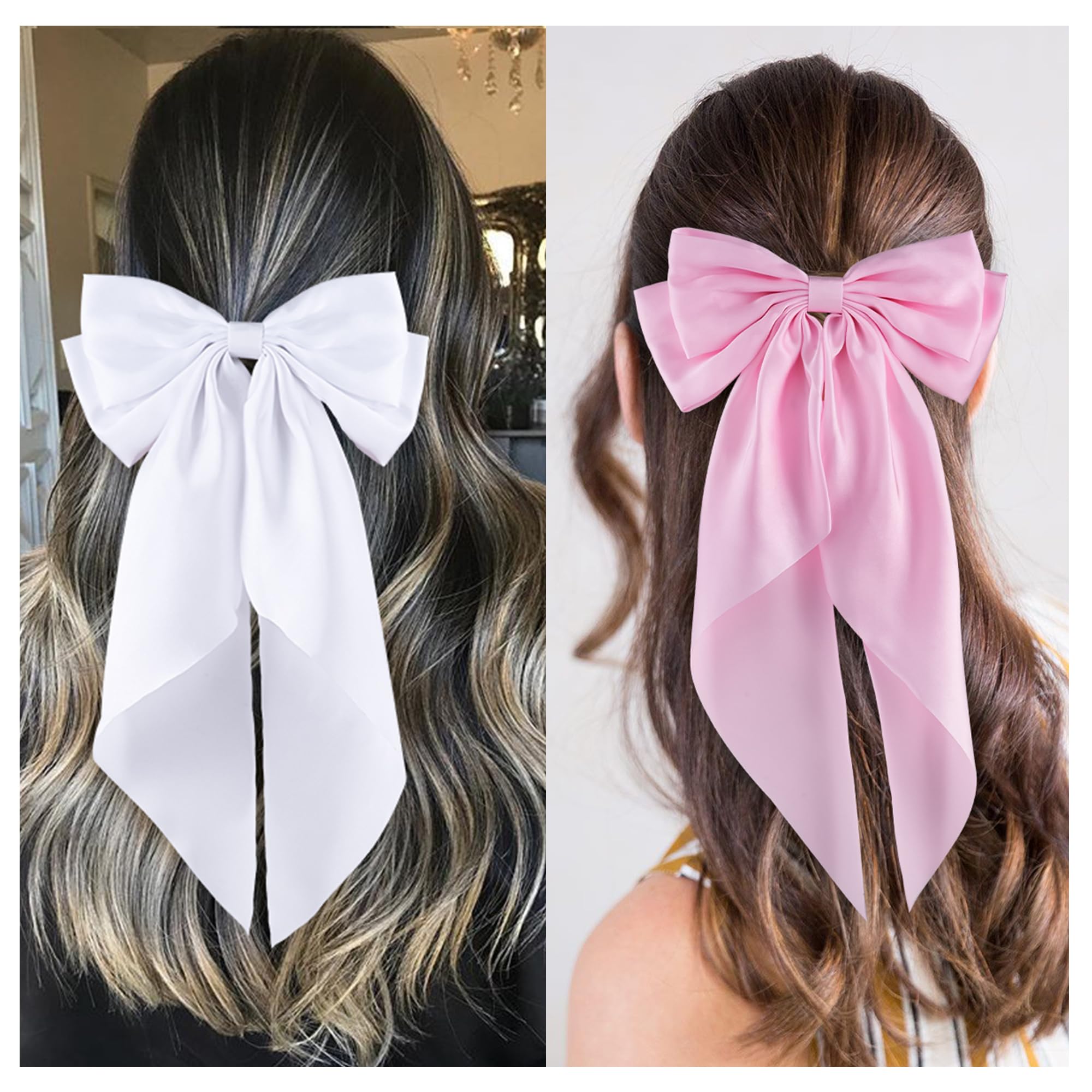 hisial bow in high ponytail demonstrating polished look and easy styling