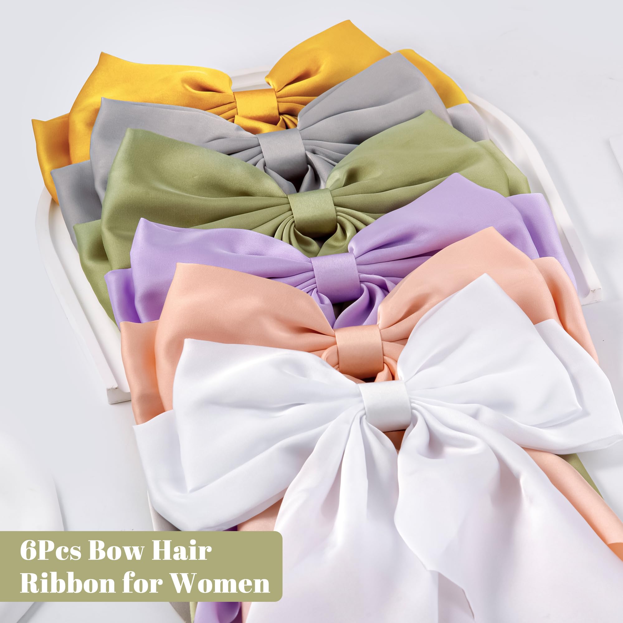 hisial boxed set of six bows illustrating gift-ready color assortment
