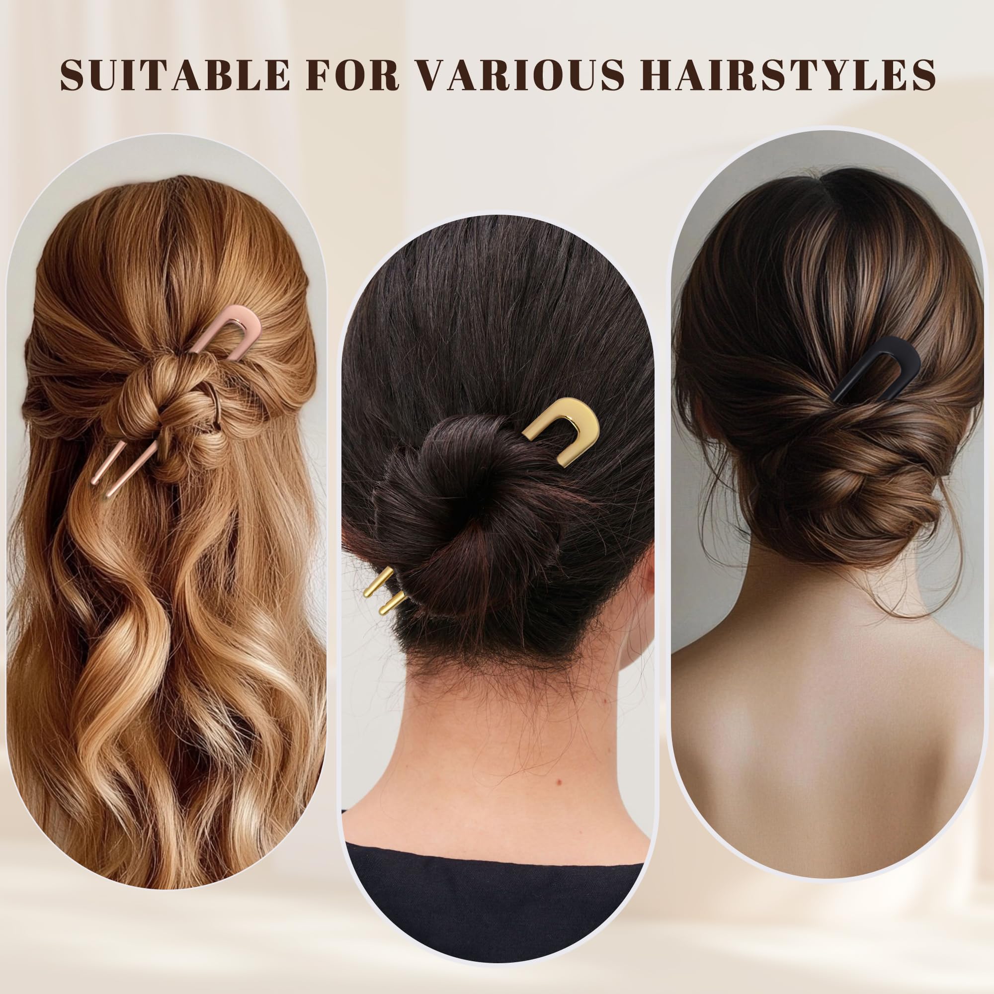 hisial pins in use securing a neat bun for reliable hold and elegant appearance