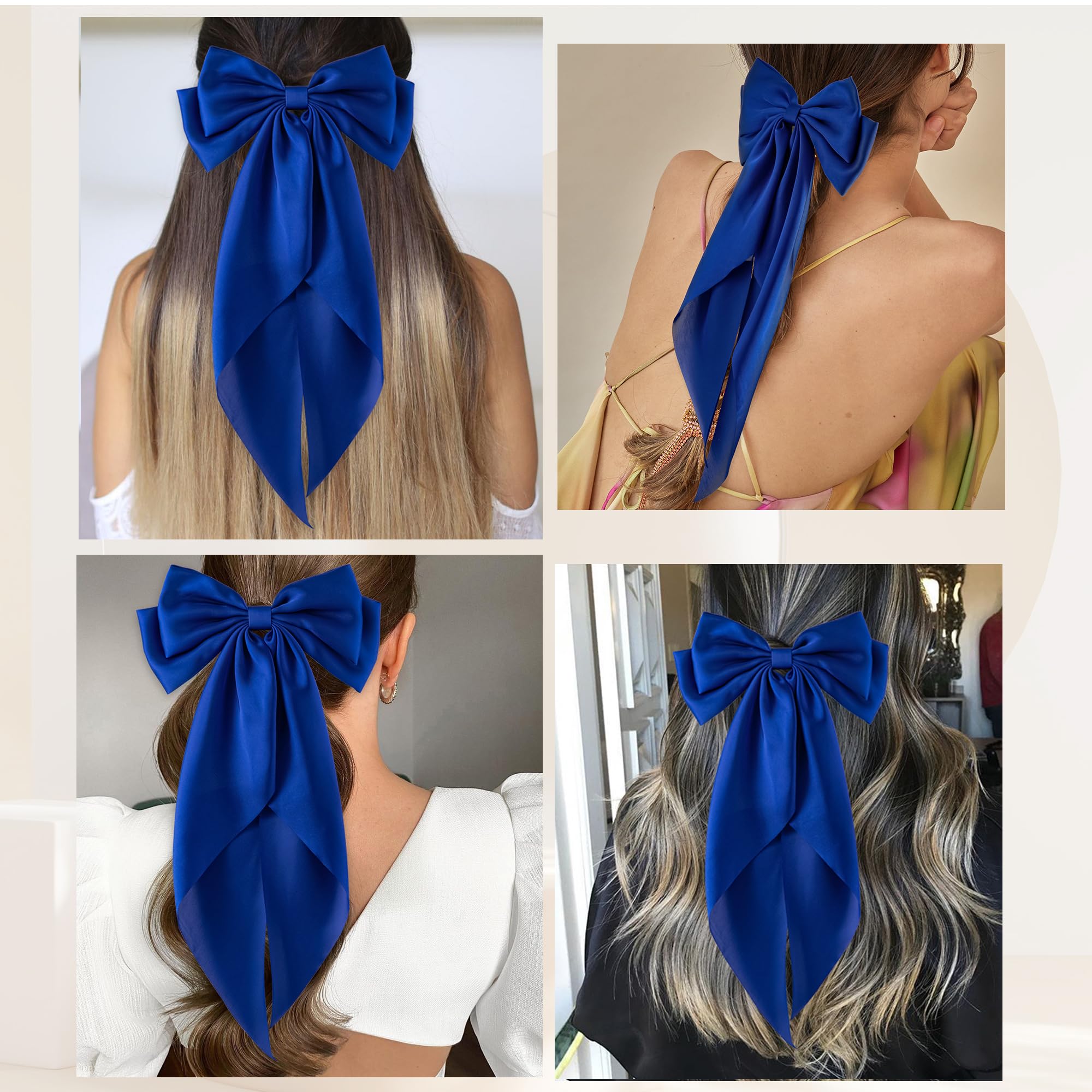 hisial royalblue size comparison hand scale indicating generous bow length