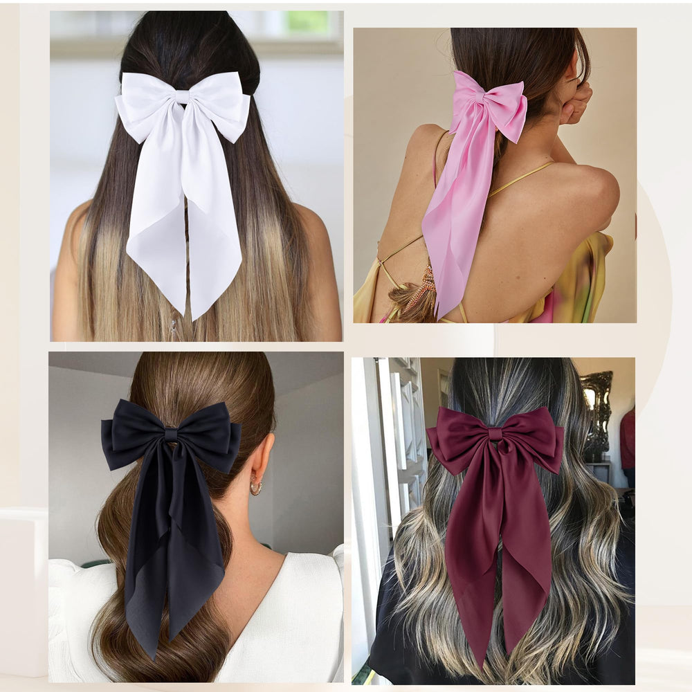hisial white bow on handbag accessory shows versatile decorative use