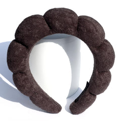 HitModa headbands in assorted colors styled in a casual bathroom scene