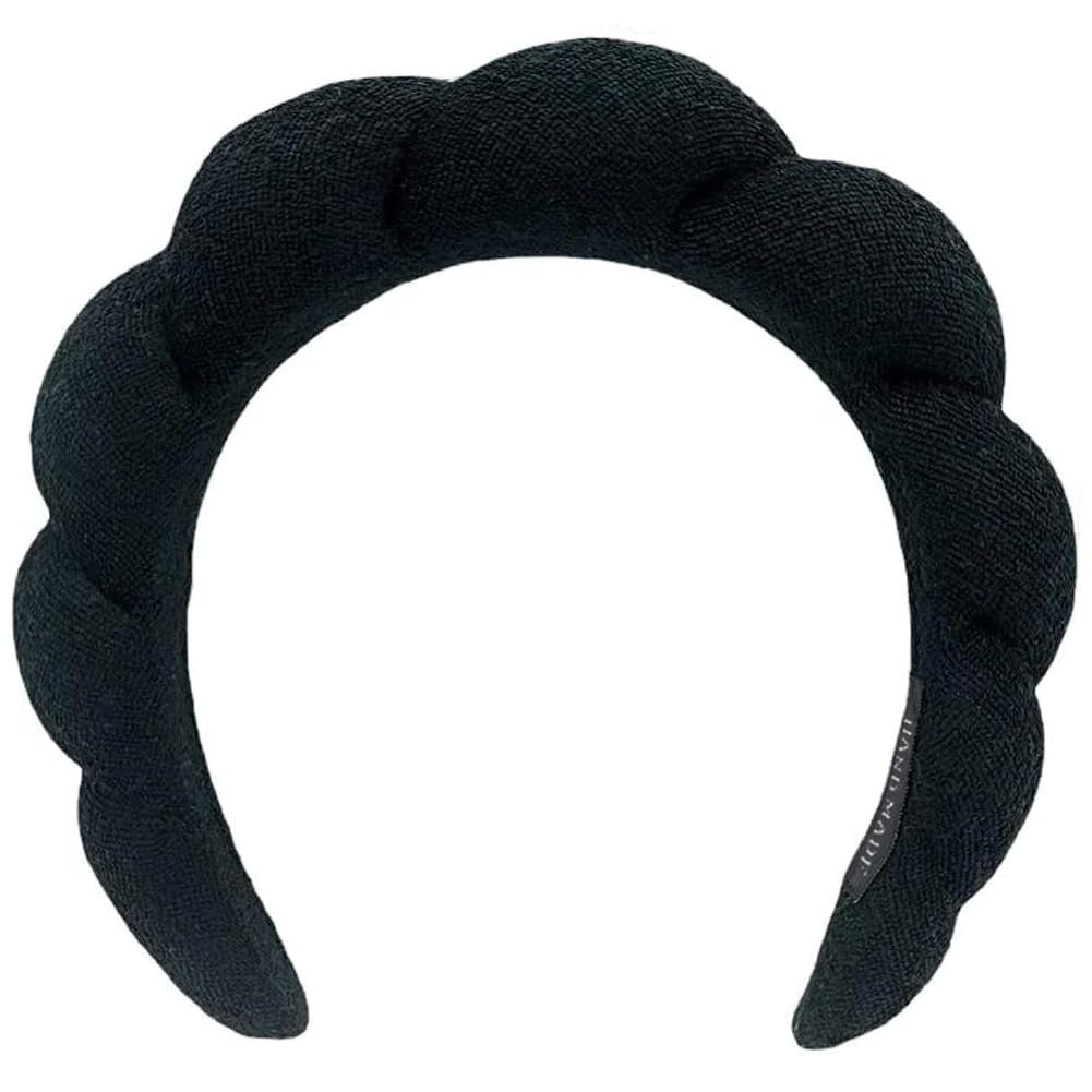 HitModa front view of headband showing plush design and cute flower shape for comfort