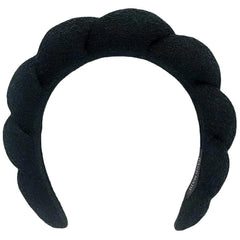 HitModa front view of headband showing plush design and cute flower shape for comfort