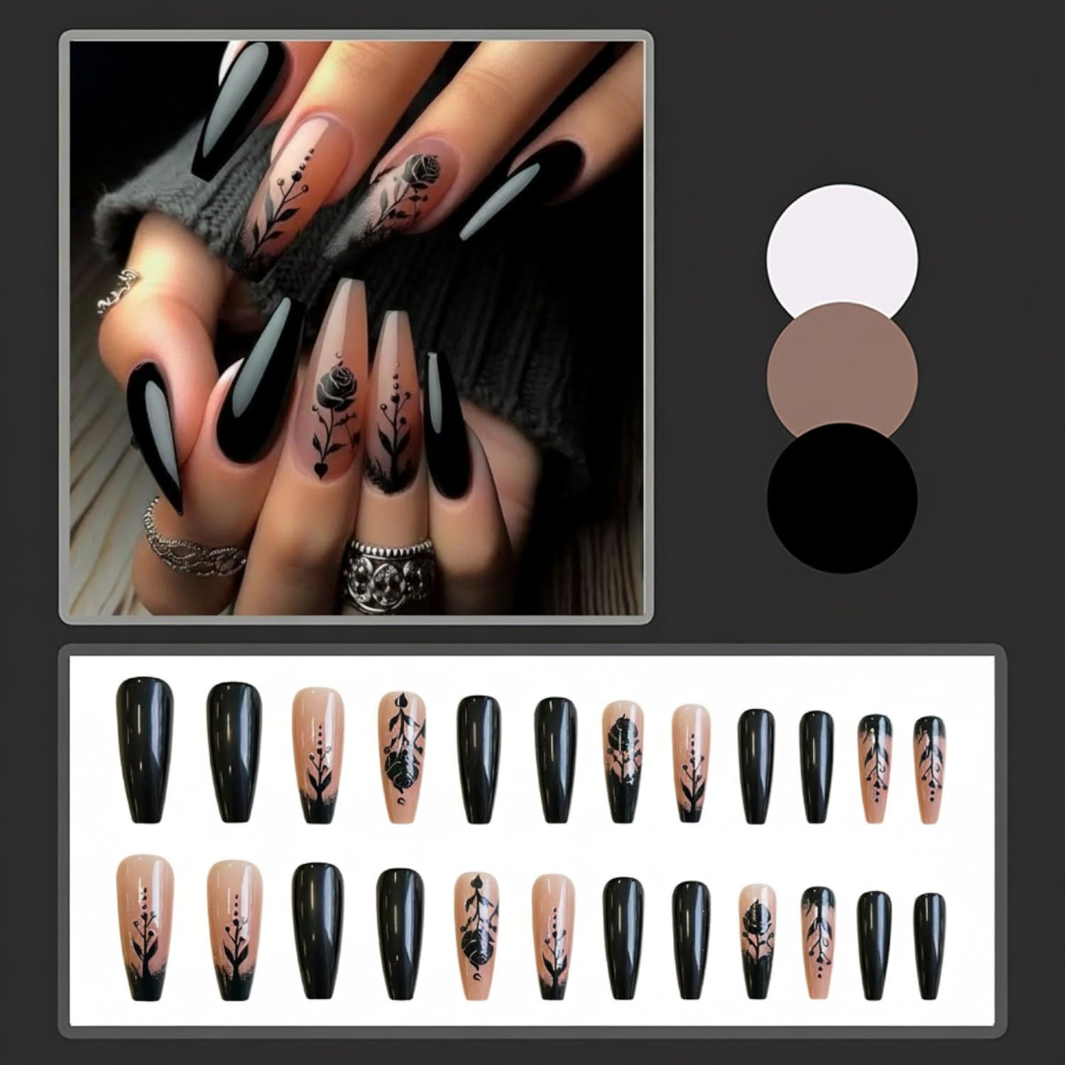 HIXENIFY nails in hand for size comparison and realistic fit preview