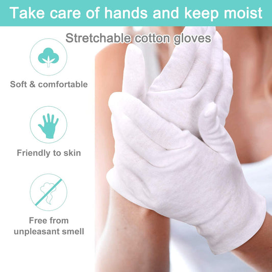 HJDHS gloves close-knit cotton texture highlighting breathable comfort