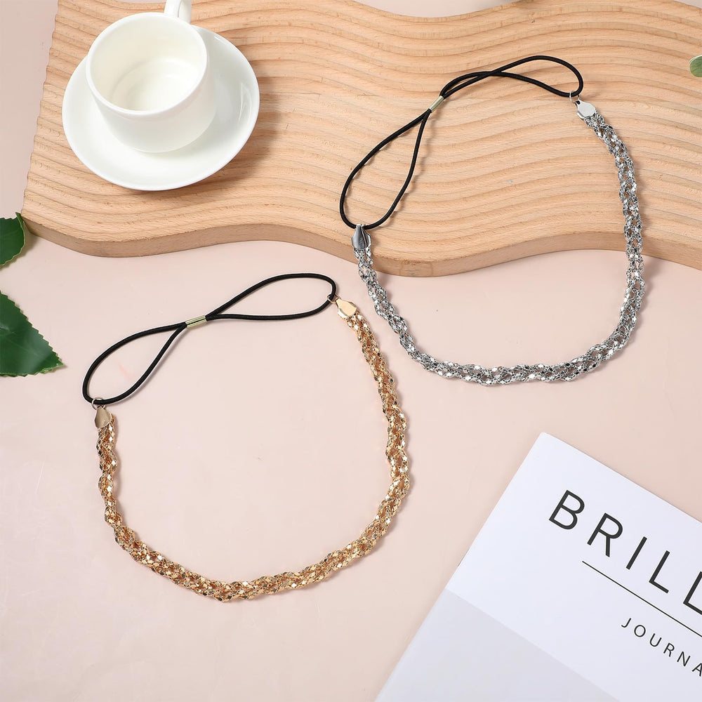 HJZHII headband laid on measuring tape showing 52cm size for fit clarity