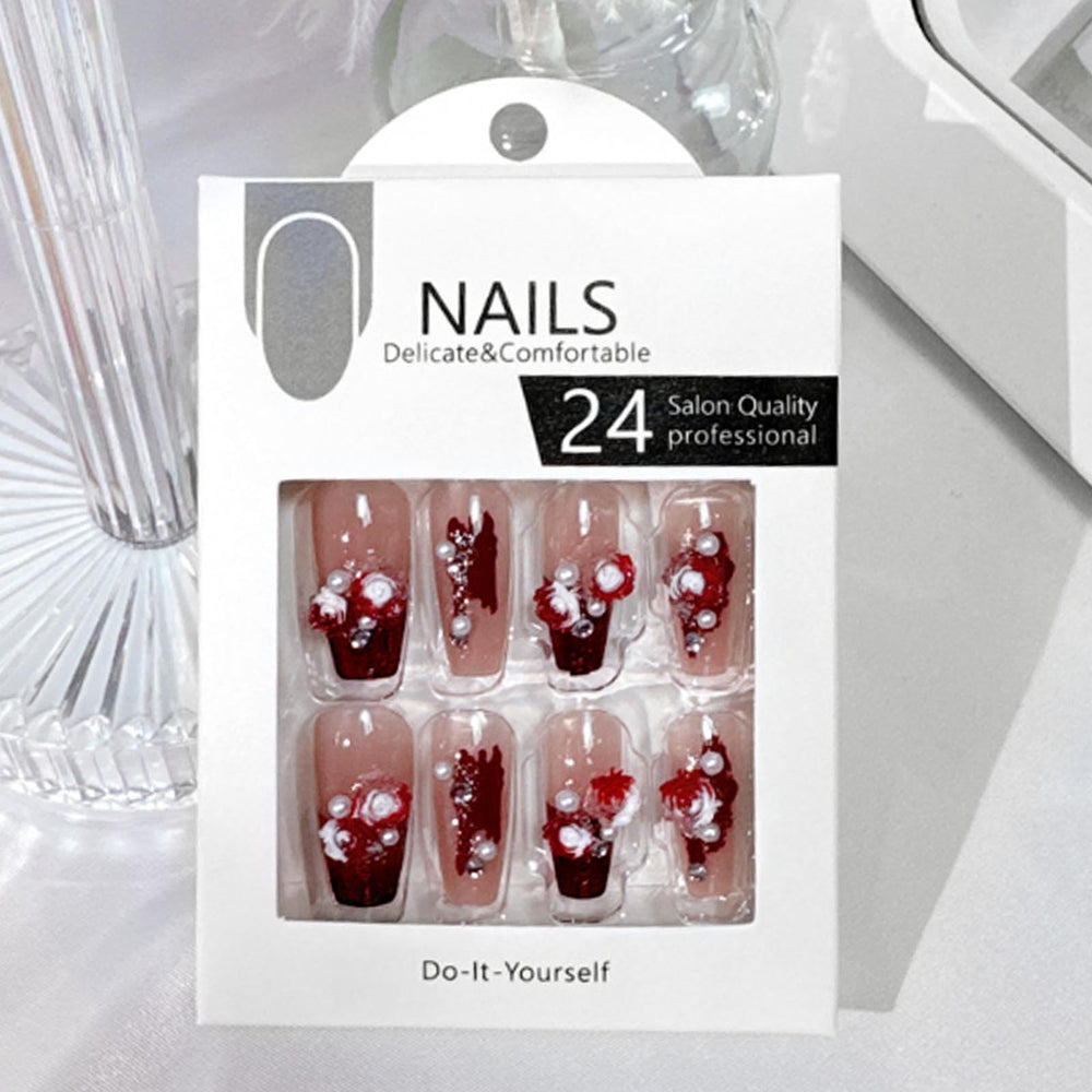 Hkanlre lifestyle party look with coffin nails adding instant polished glamour