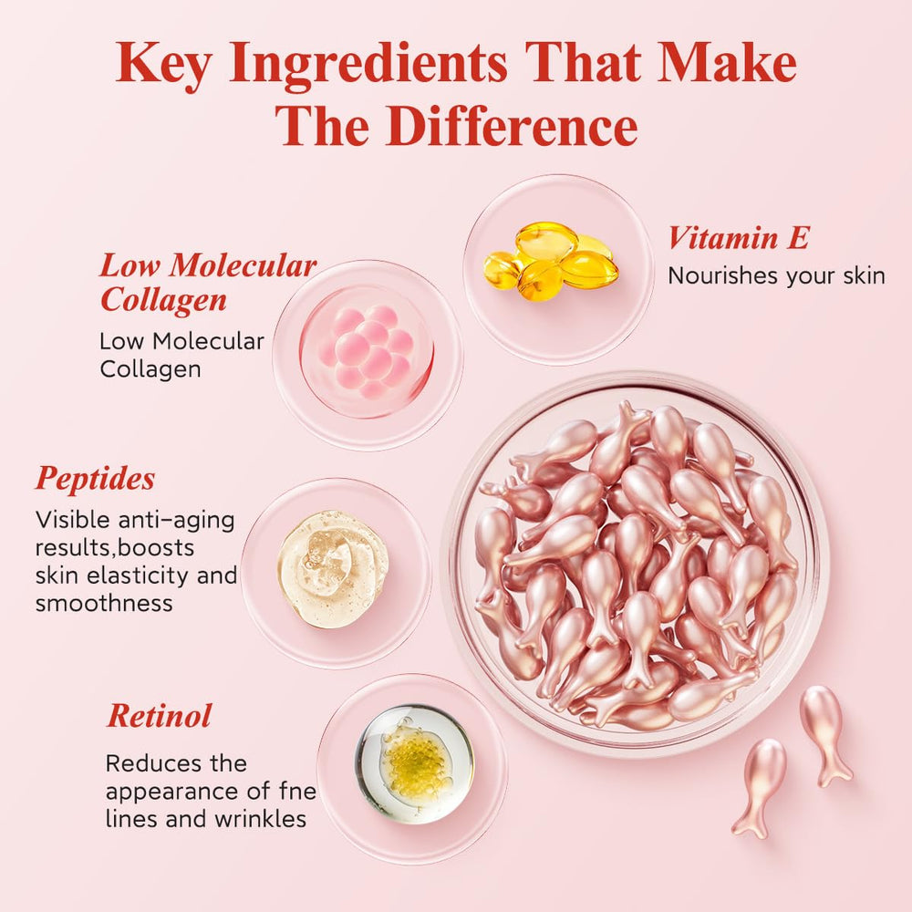 HKH opened capsule with serum drop demonstrating measured, fresh Vitamin A delivery