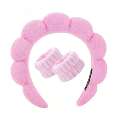 HKOVNE headband front view showing secure hair protection benefit