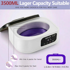 HLead large inner tub scale showing room for hands and feet for comfortable dips