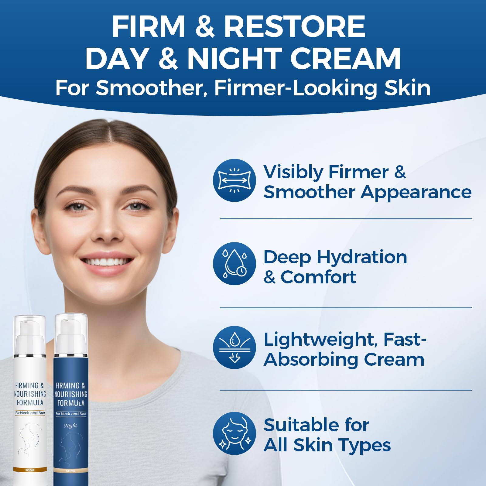 Hlonns application on hand spreading cream to show fast-absorbing, non-greasy finish