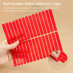 HLQHXWHZT close-up of clear adhesive sheet showing strong transparent bond