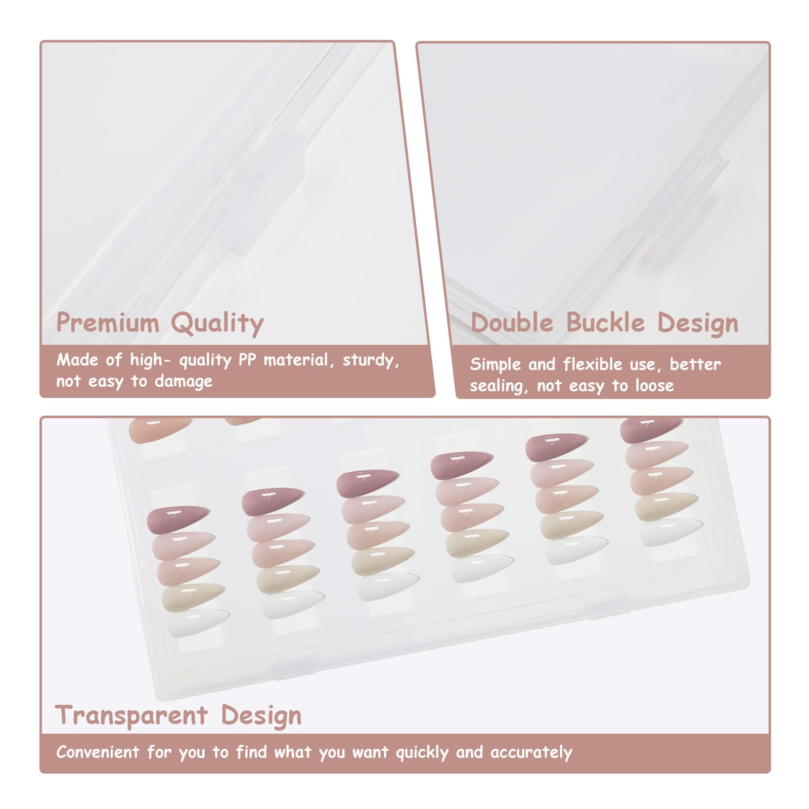 HLQHXWHZT acrylic display stands holding nails for easy client preview benefit