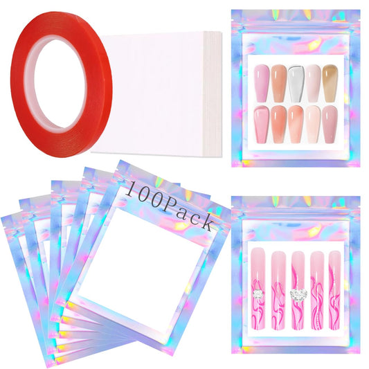 HLQHXWHZT holographic front packaging showing shiny display benefit