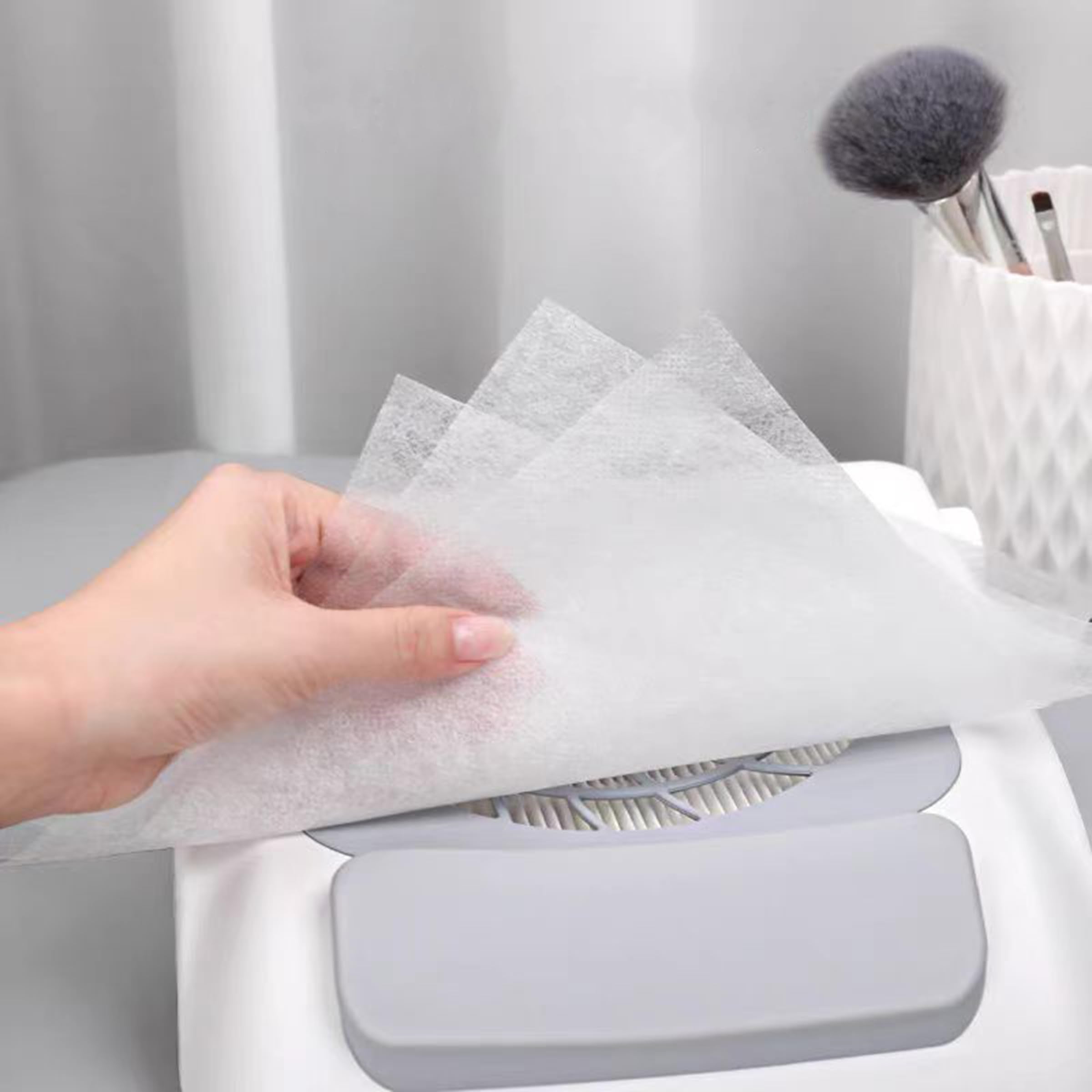HLQHXWHZT single filter sheet flat lay showing usable size and easy handling benefit