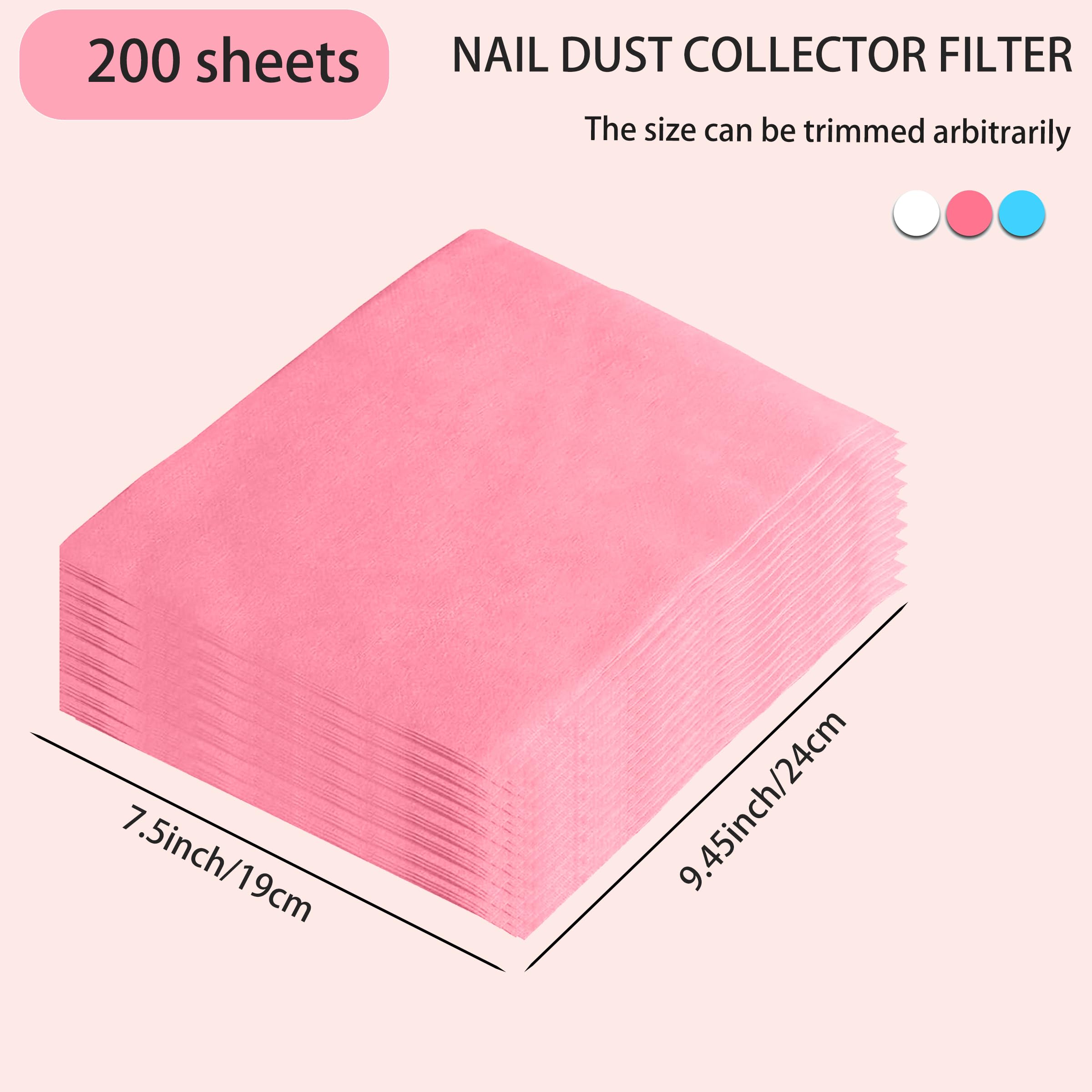 HLQHXWHZT sheet beside ruler demonstrating 19x24cm size for broad coverage