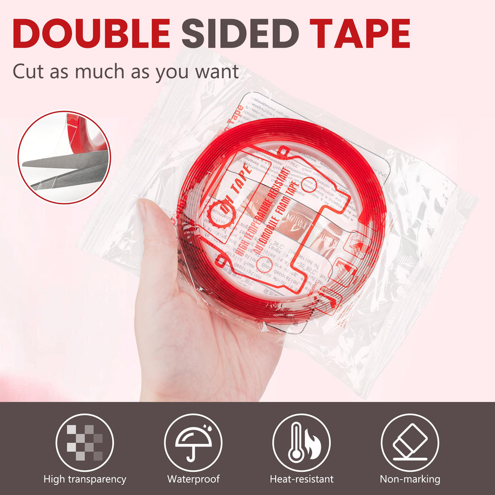HLQHXWHZT double-sided tape applied to press-on nail, secures nail tip for display