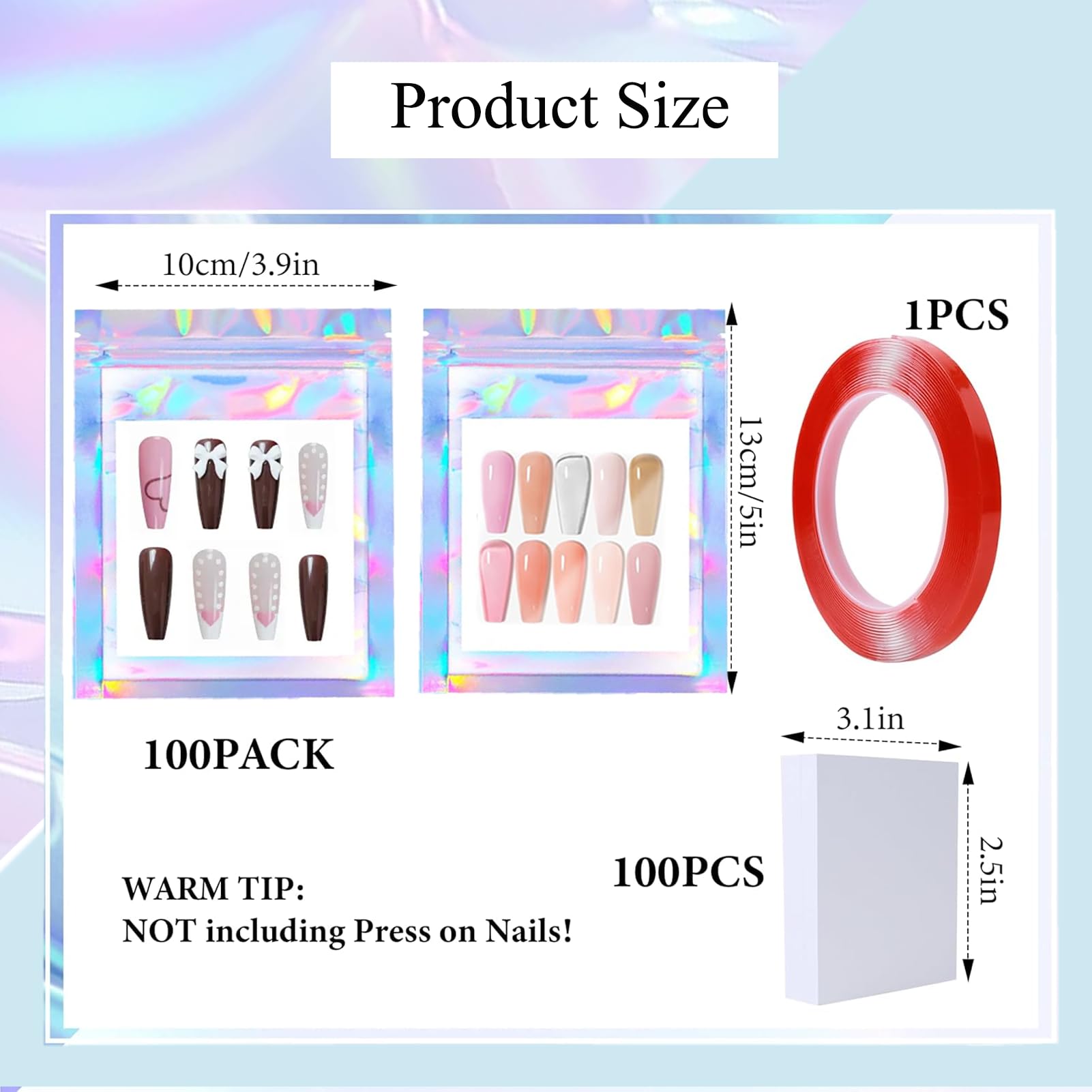 HLQHXWHZT white pearl cardstock inserts highlighting neat presentation
