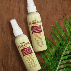 HNP Hask being applied to hair ends for faster detangling benefit