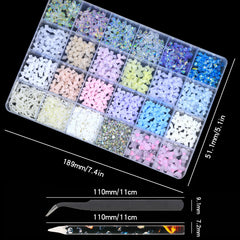 HNUIX close-up of colorful bow charms highlighting texture and easy placement