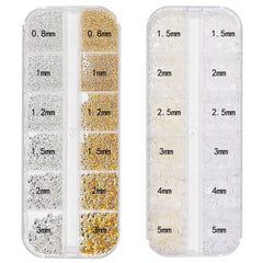 HNUIX close-up of mixed beads revealing texture and easy-to-place sizes