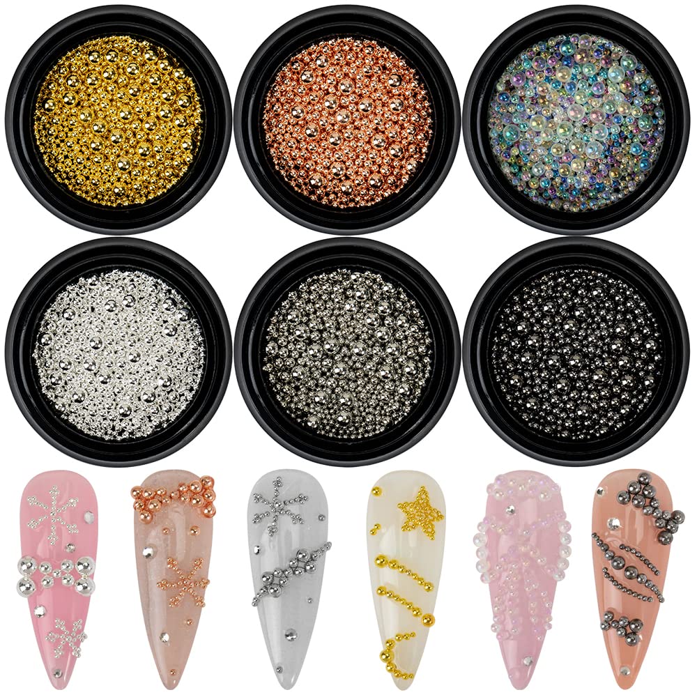 HNUIX beads beside a coin to show size range and practical scale for nail art decisions
