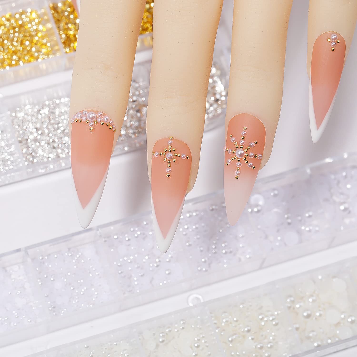 HNUIX tweezers and picking pen for precise bead placement and control