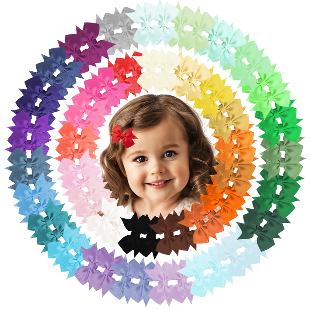 Hoewina front packaging showing 80-piece bow set and color variety benefit