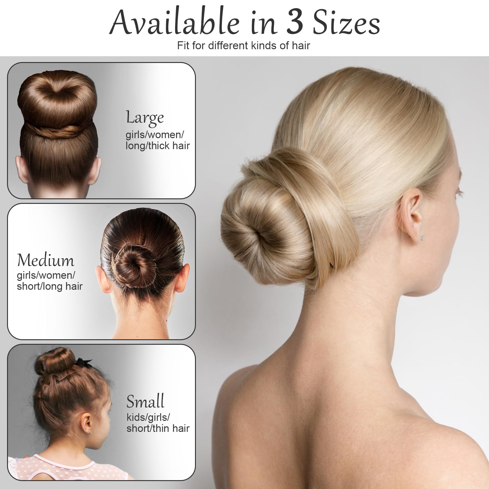 HOFASON bun on dancer demonstrating secure, stage-ready volume