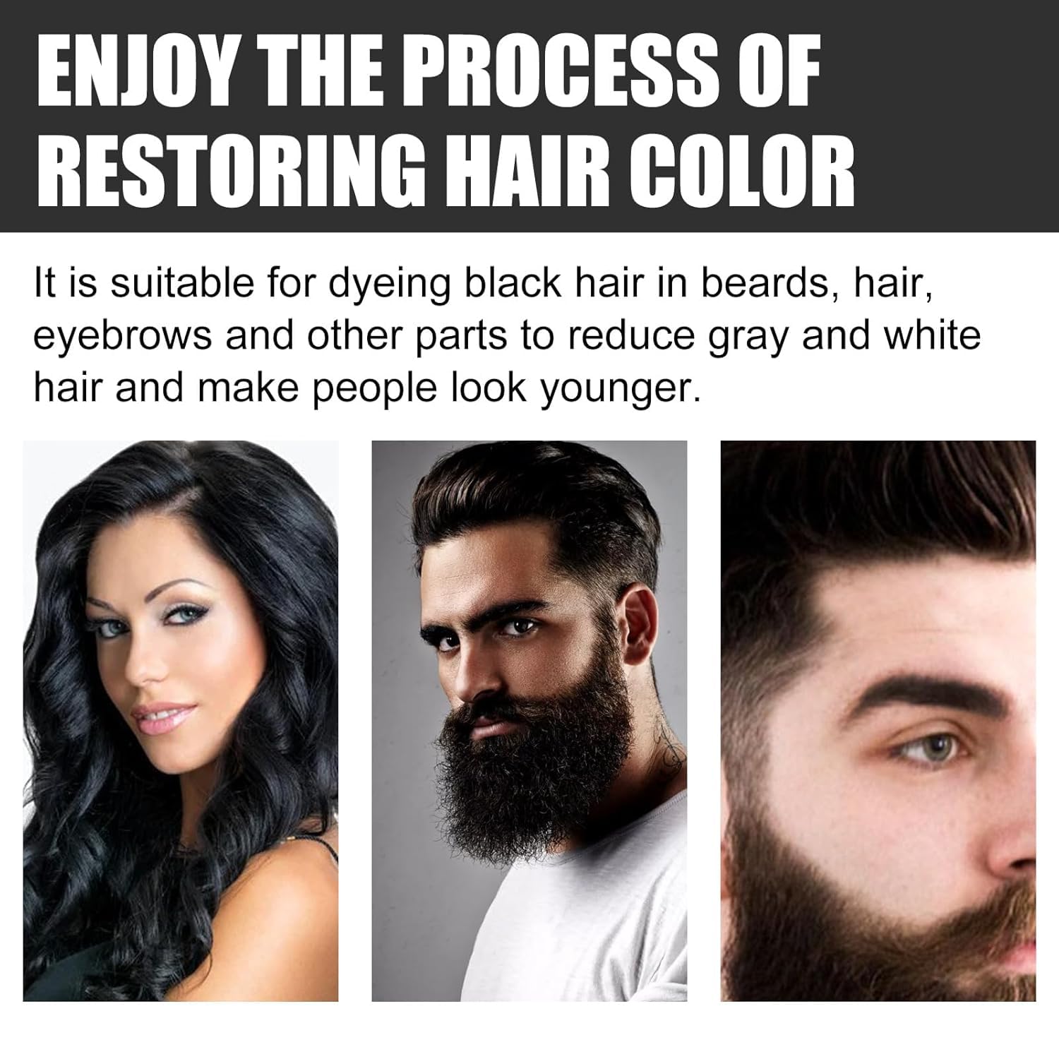 Hogitpe beard application showing controlled use and natural conditioning
