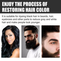 Hogitpe beard application showing controlled use and natural conditioning