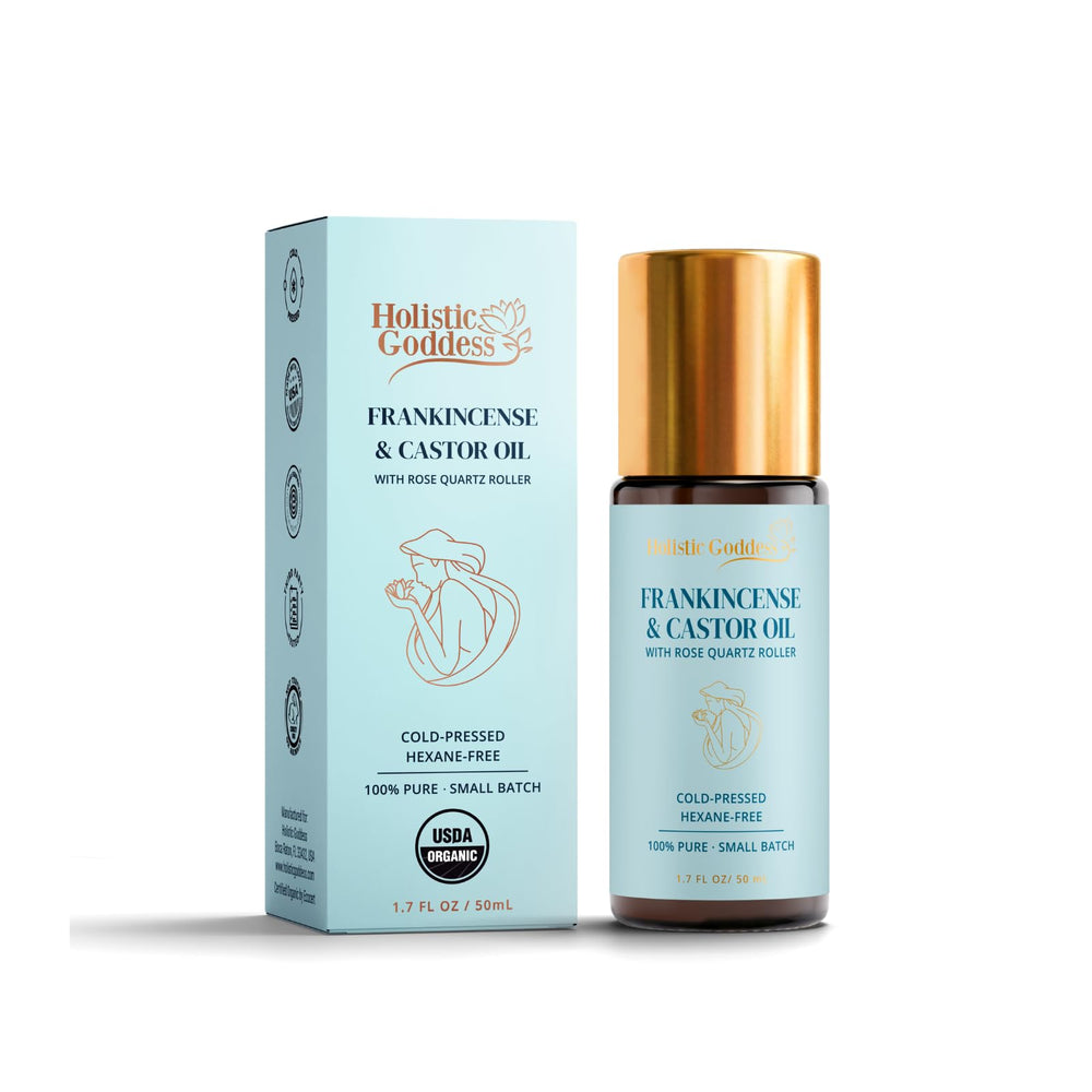 Holistic Goddess front packaging showing clean organic branding and benefits
