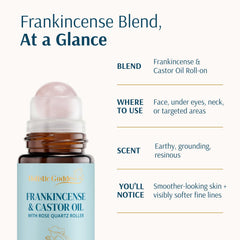 Holistic Goddess rolling along neck and jawline for targeted moisture and massage