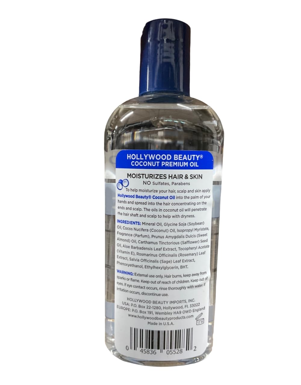 Hollywood Beauty coconut oil smooth texture close-up illustrating rich absorption benefit