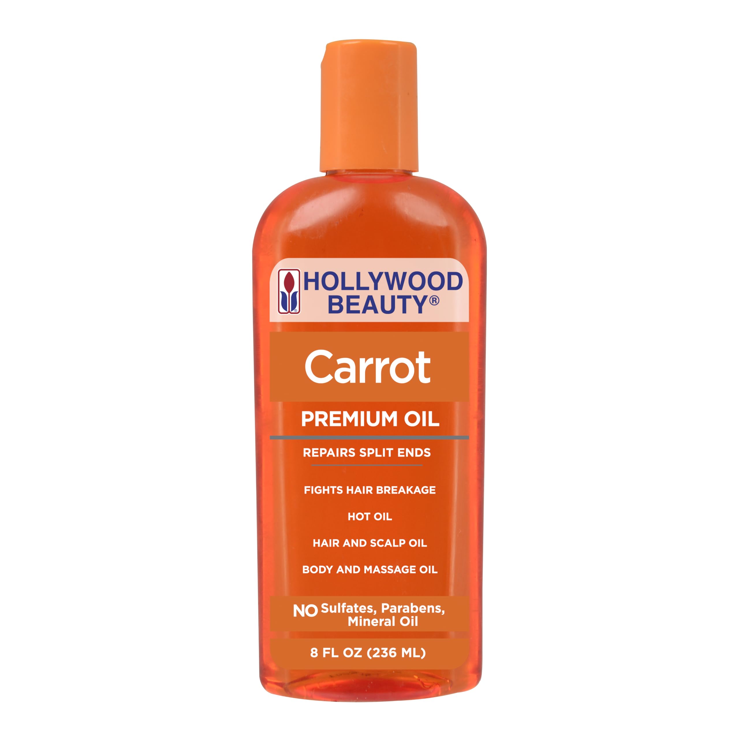 Hollywood Beauty front label 8oz bottle showing product identity and size benefit