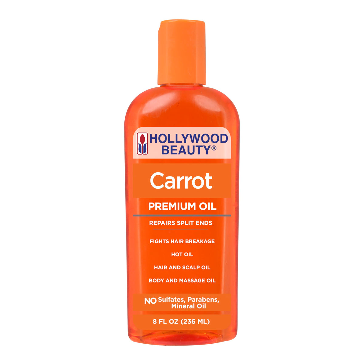 Hollywood Beauty front label 8oz bottle showing product identity and size benefit