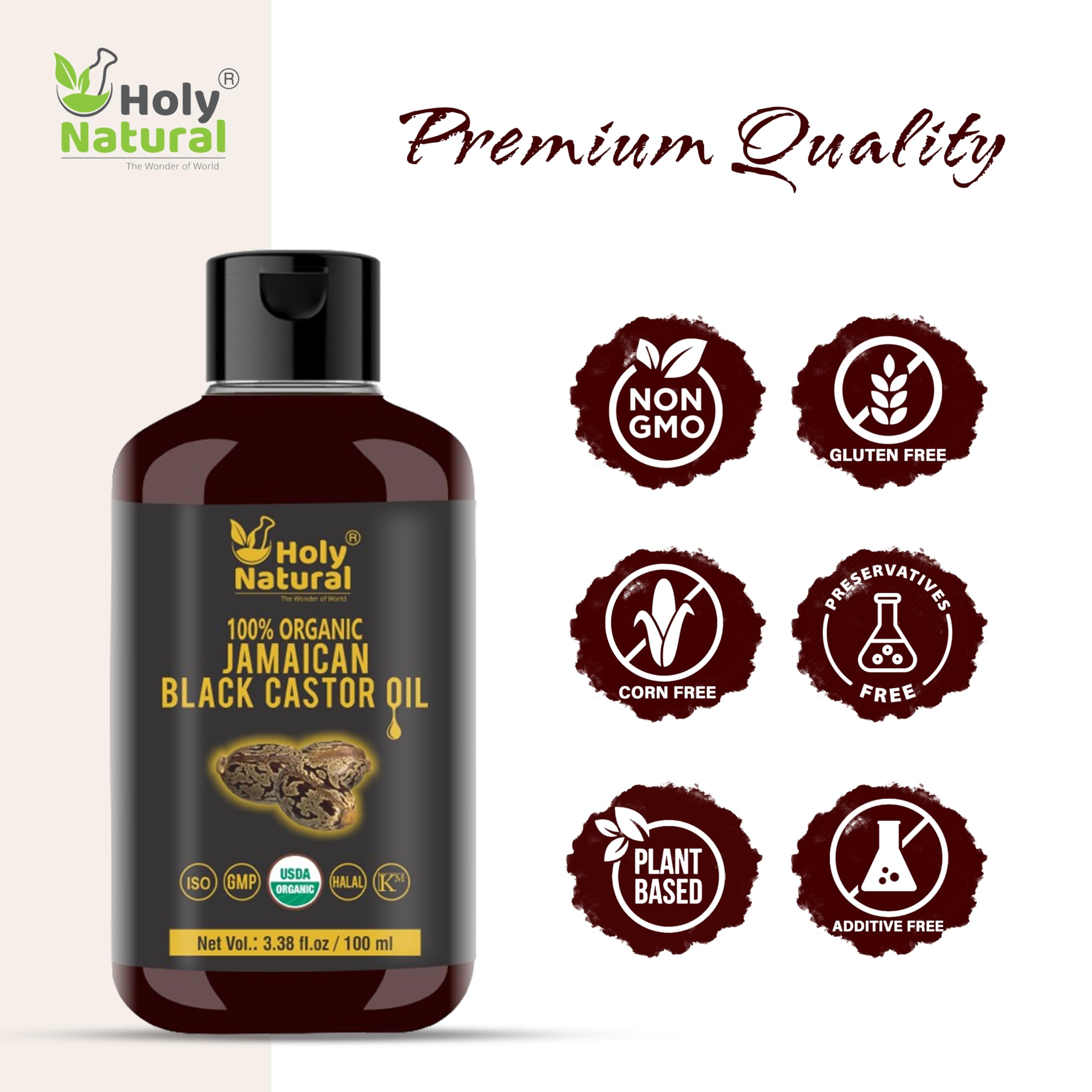Holy Natural on bathroom vanity staged in lifestyle setting to show daily routine compatibility