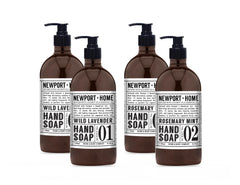 Home & Body Company Newport front packaging showing two scent bottles and benefits