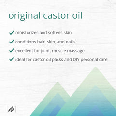 Close-up of Home Health castor oil texture illustrating viscous consistency for deep moisturizing