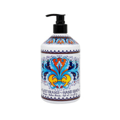 Home & Body Company Perugia Deruta lemon verbena bottle close-up showing crisp label for clean, refreshing feel