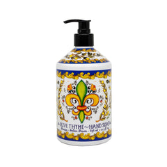 Home & Body Company Perugia Deruta pump detail close-up highlighting sturdy dispenser for controlled moisturizing wash