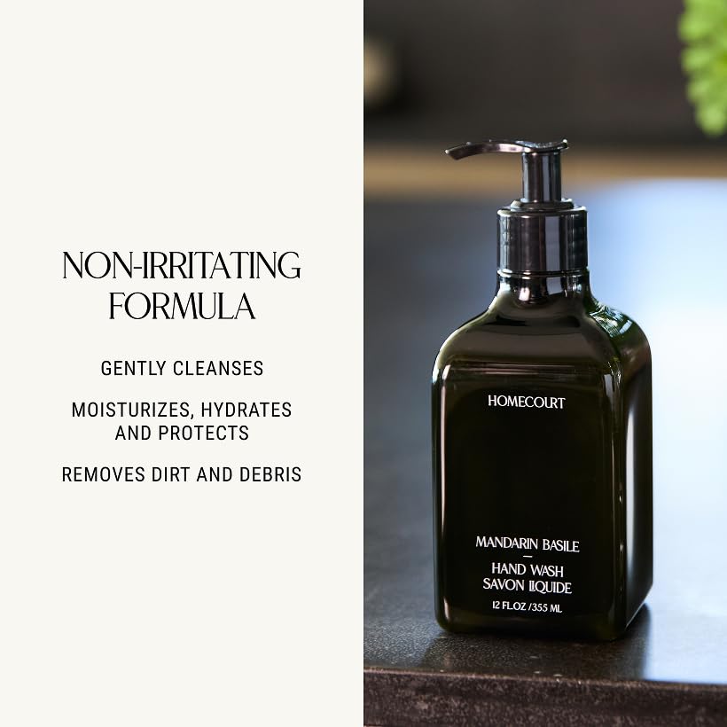Homecourt texture lather highlighting gentle moisturizing foam for soft hands