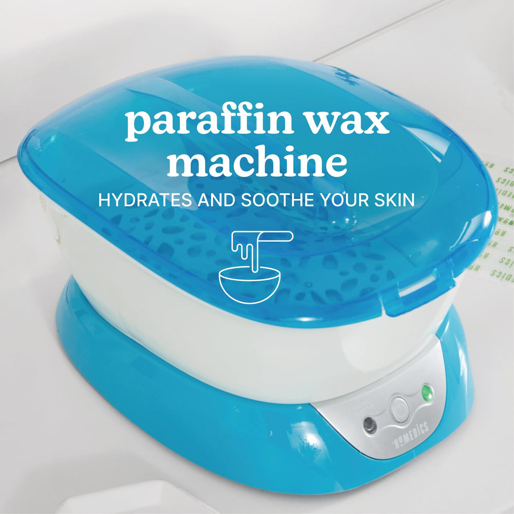 Homedics ParaSpa locking lid detail demonstrating secure, spill-resistant safety