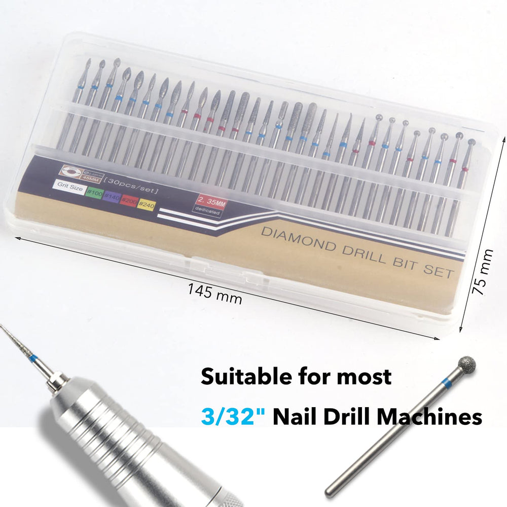 Homeet drill bit in use trimming cuticle for precise results