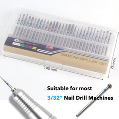 Homeet drill bit in use trimming cuticle for precise results
