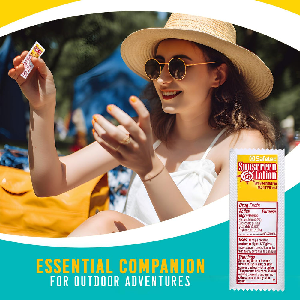 HOMESPHERE packets inside a backpack for on-the-go sun protection